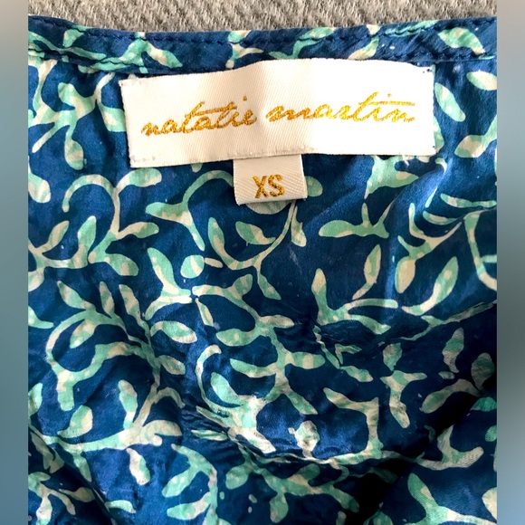 Natalie Martin Blue and Green Mini Dress XS - Picture 4 of 9